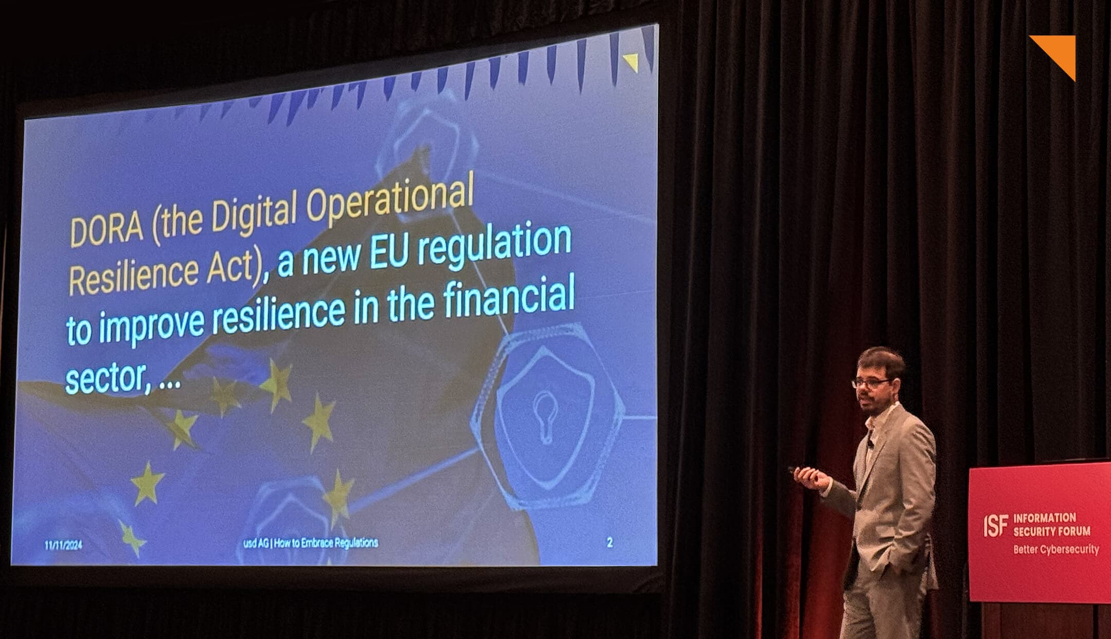 Regulations as a Booster for Transformation: usd on Stage at ISF World Congress 2024 in Orlando